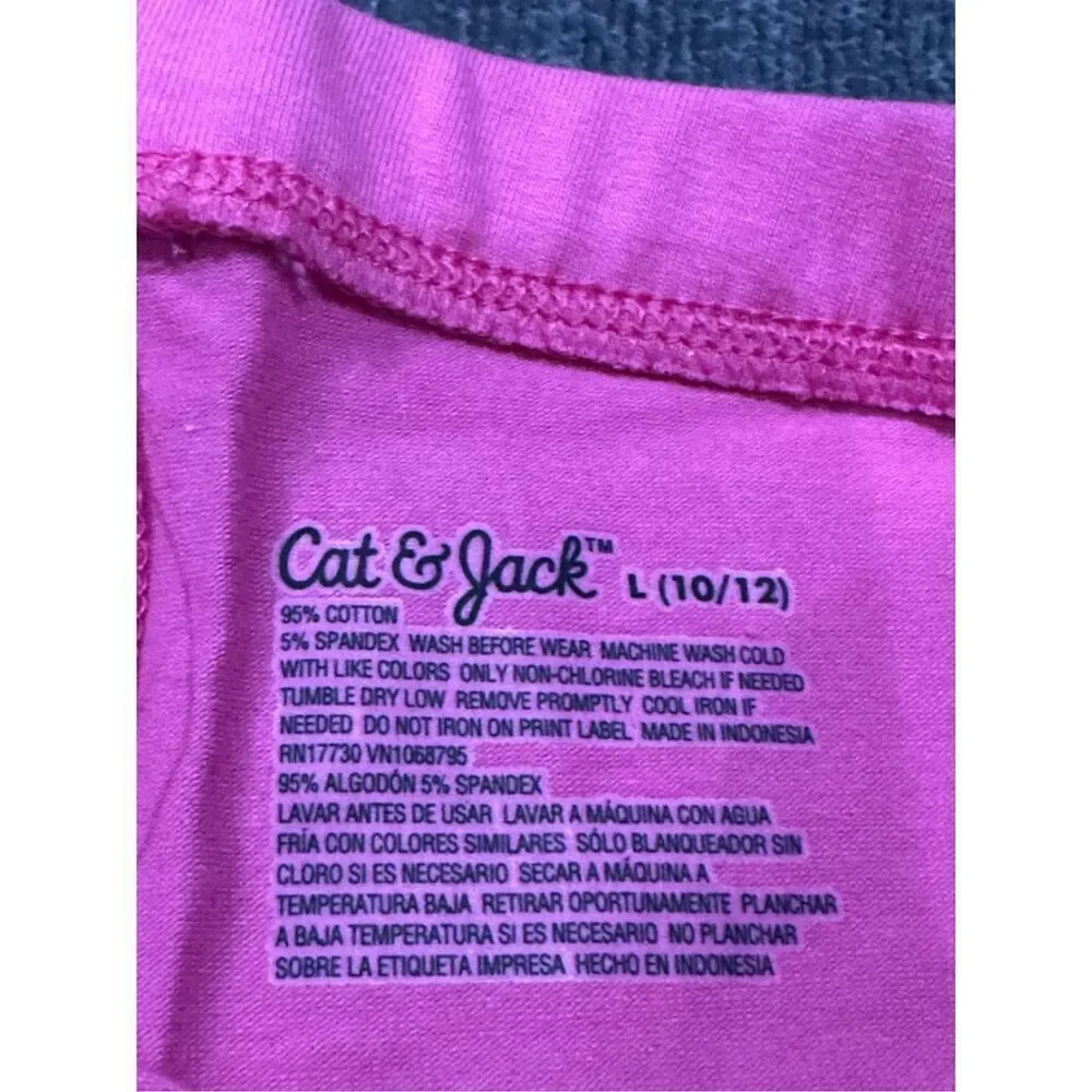 Lot of 2 Cat & Jack NWT size L girls pink leggings